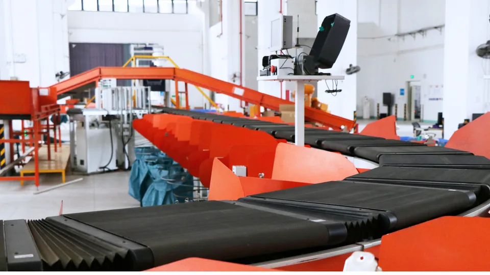 Automated conveyor line inside the SFC fulfillment center