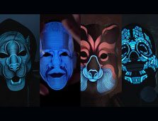 The Sound Reactive LED Mask